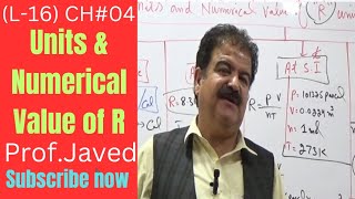 Units amp Numerical Value of quot R  Universal Gas Constant L16 1st year Chem Urdu By ProfJaved [upl. by Moffat]