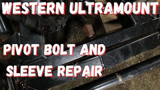 Western Ultramount Snow Plow Pivot Bolt Repair and Replacement [upl. by Coussoule]