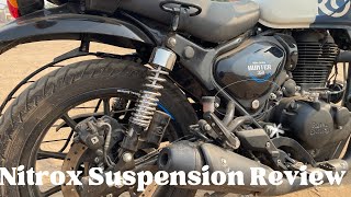 Nitrox Suspension for Royal Hunter 350  Review and Ride Experience [upl. by Knighton]