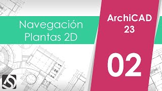 Curso ArchiCAD 23  Navegar en plantas 2D [upl. by Etireugram]