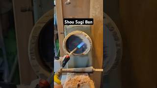 Técnica Shou Sugi Ban YakiSugi utilizada em cumbuca torneada manualmente diy woodworking hands [upl. by Pantheas]