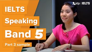 Band 5  IELTS Speaking test sample – Part 2 Tina [upl. by Gretal]