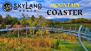 Skyland Ranch Mountain Coaster Tour  Skyland Ranch Wild Stallion Mountain Coaster TN pigeonforge [upl. by Izaak]