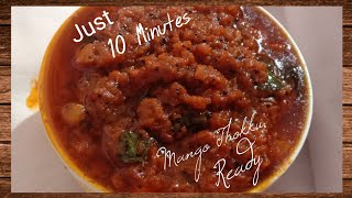 Mango ThokkuMango Pickle recipe in TamilMangai ThokkuPickle recipe in Tamil [upl. by Yaluz934]