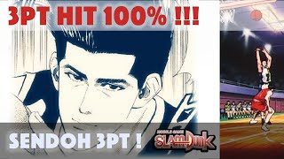 3 Point Hit Rate 100  Sendoh 3 Pointer  Slam Dunk Mobile [upl. by Yeslrahc]