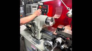 Sharp 118H Tool Room Lathe 2 Axis DRO KDK Tool Post 3 Jaw Chuck Live Center and More [upl. by Zerline]