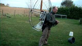 Thrust Test on home built paramotor Mk 1 [upl. by Fiora42]