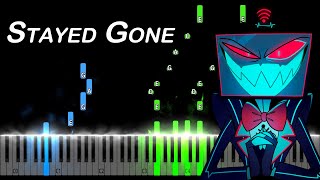 Hazbin Hotel Stayed Gone Alastor and Vox Battle Song Piano Tutorial [upl. by Jareb29]