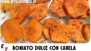 Boniato con canela – Receta dulce saludable [upl. by Ursas]