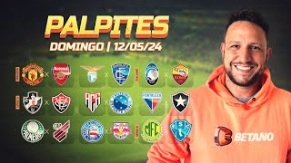 PALPITES DE FUTEBOL PARA HOJE 12052024  JOGOS DOMINGO  BRASILEIRÃƒO SÃ‰RIE A 6Âª RODADA  BILHETE [upl. by Salli]