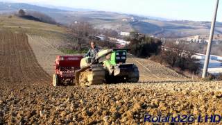 Deutz Fahr AgroClimber 400 f  seminatrice Gaspardo s300 Full HD [upl. by Ecinnaj118]