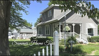 STOP MUST WATCH Country ANTIQUE Primitive Cottage DECOR Decorating  Summer HOME TOUR  Antiques [upl. by Napra]