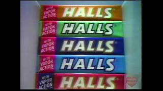 Halls Cough Drops  Television Commercial  1988 [upl. by Abebi938]