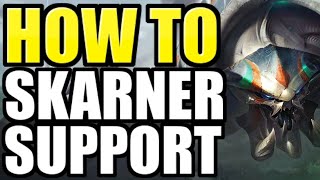 How to ACTUALLY play Skarner Support in Season 14 1v9 GUIDE [upl. by Tarton]