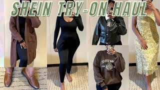 Shein TryOn Haul21 items Boots CardigansJacket Sweaters ect sheinhaul shein 2024 [upl. by Desirae827]