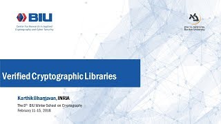 The 8th BIU Winter School Verified Cryptographic Libraries  Karthik Bhargavan [upl. by Latsyrk]