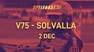 Uppsnack V75 Solvalla 212 [upl. by Ewer]