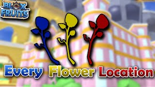 Every Flower Location In Minutes  Blox Fruits [upl. by Catton]