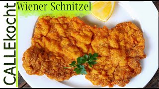 Echtes Wiener Schnitzel richtig panieren soufflieren und braten [upl. by Minny536]