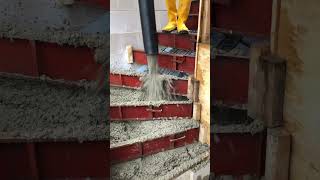 Betonieren Treppe viral construction youtubeshorts baustelle foryou handmade arbeit [upl. by Rosenstein]