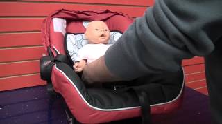 Britax BSafe Car Seat Learn to correctly place and buckle child into car seat [upl. by Perlman]