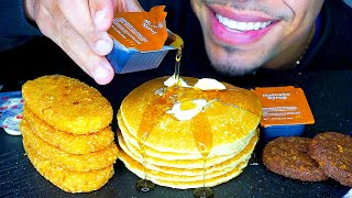 ASMR MCDONALDS BIG BREAKFAST WITH HOTCAKES HASH BROWNS SAUSAGE MUKBANG NO TALKING [upl. by Ainex]