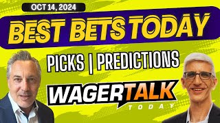 Free Best Bets and Expert Sports Picks  WagerTalk Today  NHL and Monday Night Football  101424 [upl. by Tebazile]