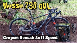 Review Frame Mosso 730 Gravel jadi Sepeda Road Bike [upl. by Dej]