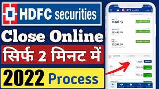 Hdfc securities demat account closing online  How to close hdfc demat account  Hdfc securities [upl. by Chavez]