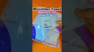 Microfiber Towel from Meesho Unboxing 😍 Best Viral Hair Care Product microfiber fabriccare [upl. by Remmos]