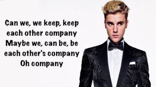 Justin Bieber  Company  Lyrics [upl. by Tirza]