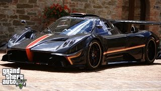 GTA 5 MICHEAL REAL LIFE MOD 5 MY NEW PAGANI ZONDA [upl. by Fasano429]