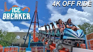 Ice Breaker NEW FOR 2022 4K OFF Ride POV SeaWorld Orlando Orlando FL [upl. by Ohce]