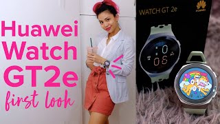 Huawei Watch GT2e Mint Green unboxing  handson Also an OOTD challenge [upl. by Kev428]