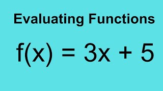 Function Notation and Evaluating Functions [upl. by Appolonia883]