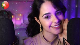 ASMR AZ Portuguese CRISPY TRIGGER Words✨Ear to Ear Close up Whispering [upl. by Richart722]