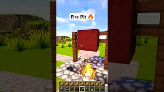 Minecraft Fire Pit 🔥 Build Idea amp Tutorial minecraft [upl. by Rosalynd887]