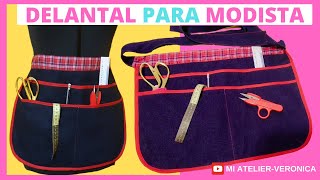 😍DELANTAL PARA MODISTA [upl. by Atik]