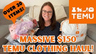 MASSIVE 150 TEMU KIDS CLOTHING HAUL [upl. by Llibyc668]