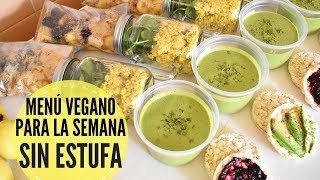 MENÚ VEGANO PARA LA SEMANA  SIN ESTUFA  FÁCIL Y RÁPIDO [upl. by Namara]