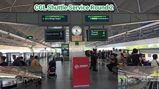 CGL Shuttle Service Round 2 SMRT TRAINS At Expo — C151A 503504 and C151A 515516 [upl. by Min]