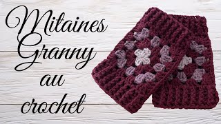 Comment faire des mitaines en granny au crochet  tuto en pas à pas [upl. by Morgenthaler654]