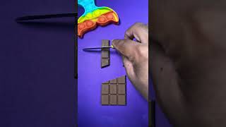 Chocolate with an Extra Slice 8 chocolateasmr shorts satisfying ytshorts [upl. by Ytteb]