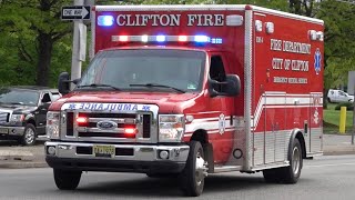 Clifton Fire Department EMS 4 Responding 5624 [upl. by Anoynek]