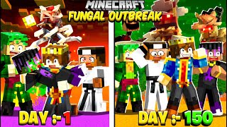 PART 3  100 Days In FUNGAL OUTBREAK WORLD in Minecraft 😰 [upl. by Olshausen]