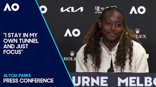 Alycia Parks Press Conference  Australian Open 2024 Second Round [upl. by Netsrejk]