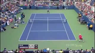 Marin Cilic vs Kevin Anderson US Open 2014 R3 Highlights HD [upl. by Care]