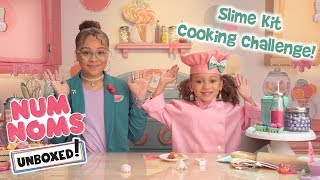 UNBOXED  Num Noms  Season 4 Episode 1 Slime Kit Cooking Challenge [upl. by Notserp174]