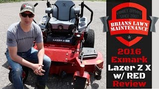 2016 Exmark Lazer Z XSeries wRED Review  The Best Commercial Lawn Mower [upl. by Avigdor434]