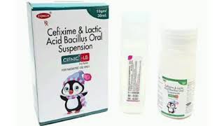 CIFNIC LB DRY SYRUP Suspension Cefixime amp Lactic Acid Bacillus Oral Suspension [upl. by Rotce]